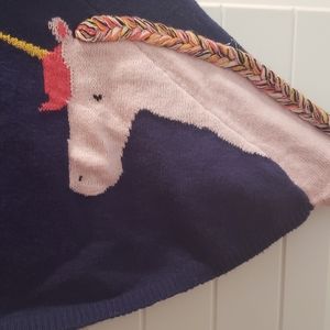 Cat & Jack blue sweater shawl with sleeves